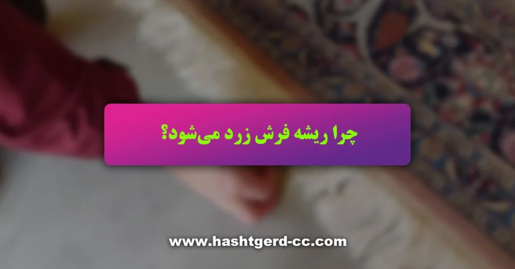 چرا ریشه فرش زرد میشود؟